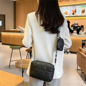 Girl's White PU Leather Embroidered Crossbody Bag