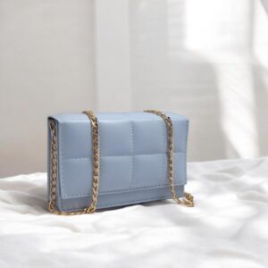 Girl's Sky Blue Embroidered Crossbody Bag