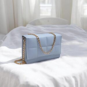 Girl's Sky Blue Embroidered Crossbody Bag