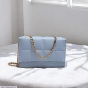 Girl's Sky Blue Embroidered Crossbody Bag