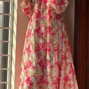 Printed Frock - 1 Pc Swiss Lawn Women's Stitched Wear