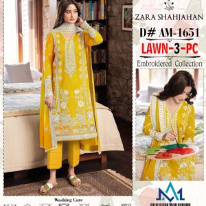 3 PC LAWN UNSTITCHED - Zara Shahjahan - PGM