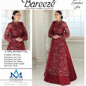 3 PC Unstitched Lawn Suit
