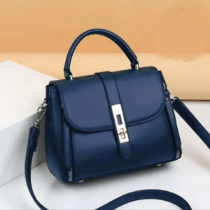 Elegant Pure Leather Plain Crossbody Bag